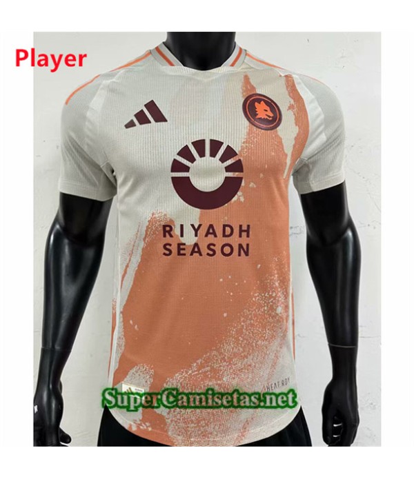 Tailandia Segunda Equipacion Camiseta Player As Roma 2024 2025