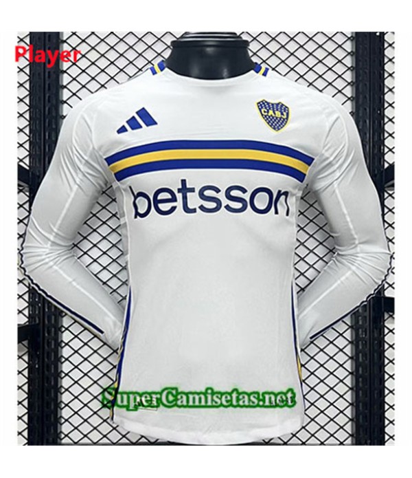 Tailandia Segunda Equipacion Camiseta Player Boca Juniors Manga Larga 2024 2025