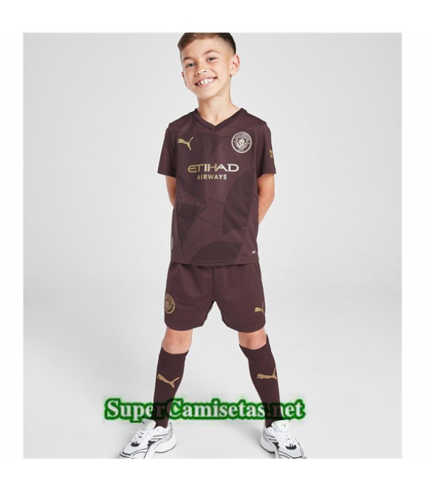 Tailandia Tercera Equipacion Camiseta Manchester City Kid 2024 2025