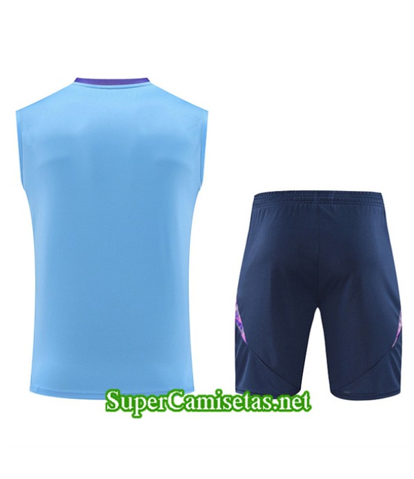 Tailandia Camiseta Kit De Entrenamiento Argentina Sin Mangas Azul Cielo 2024 2025