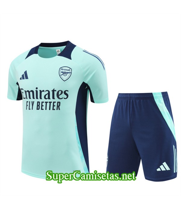 Tailandia Camiseta Kit De Entrenamiento Arsenal Niño Azul 2024 2025