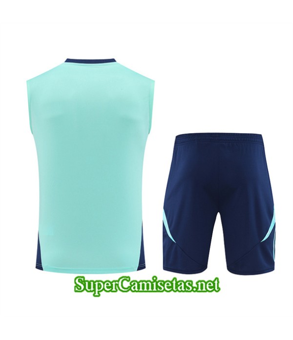 Tailandia Camiseta Kit De Entrenamiento Arsenal Sin Mangas Azul 2024 2025