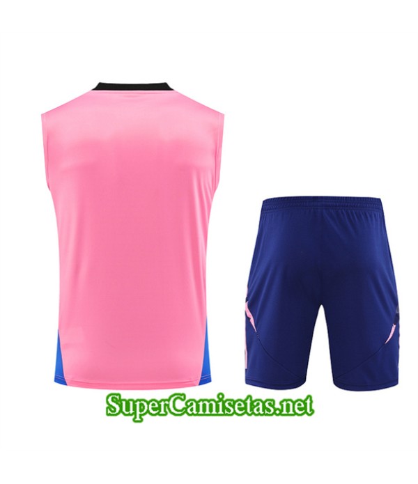 Tailandia Camiseta Kit De Entrenamiento Arsenal Sin Mangas Rosa 2024 2025