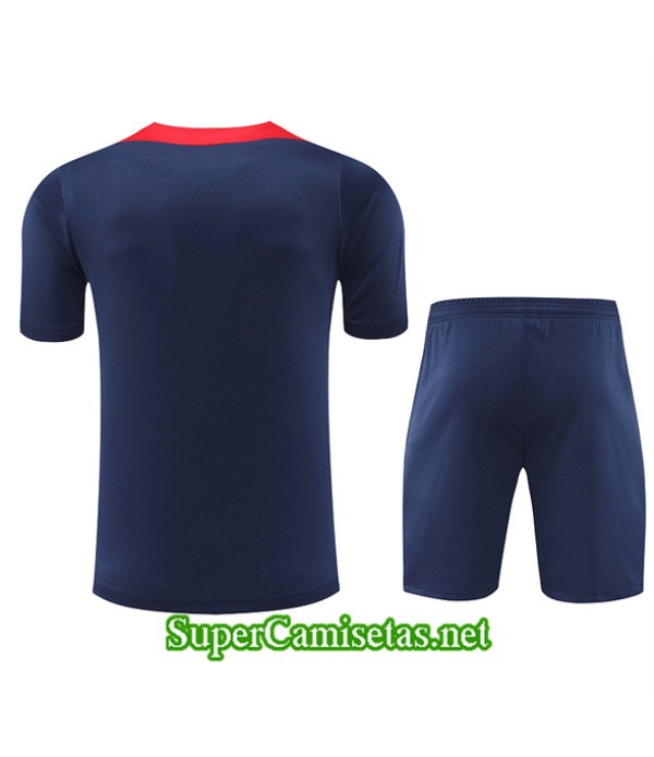 Tailandia Camiseta Kit De Entrenamiento Atletico Madrid Azul Marino 2024 2025