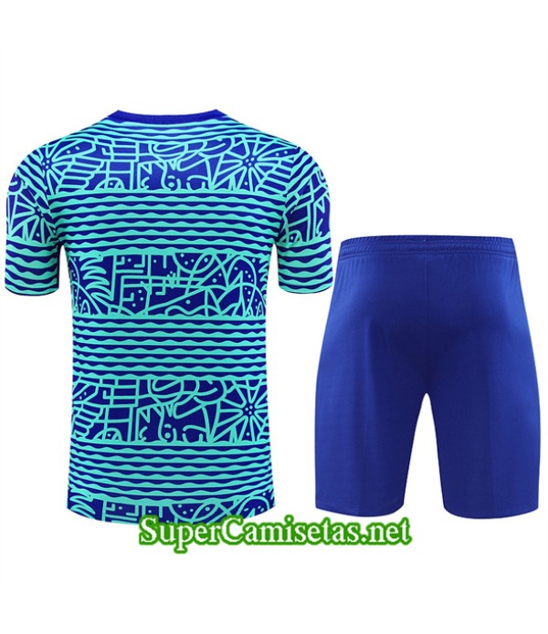 Tailandia Camiseta Kit De Entrenamiento Brasil Azul Claro 2024 2025