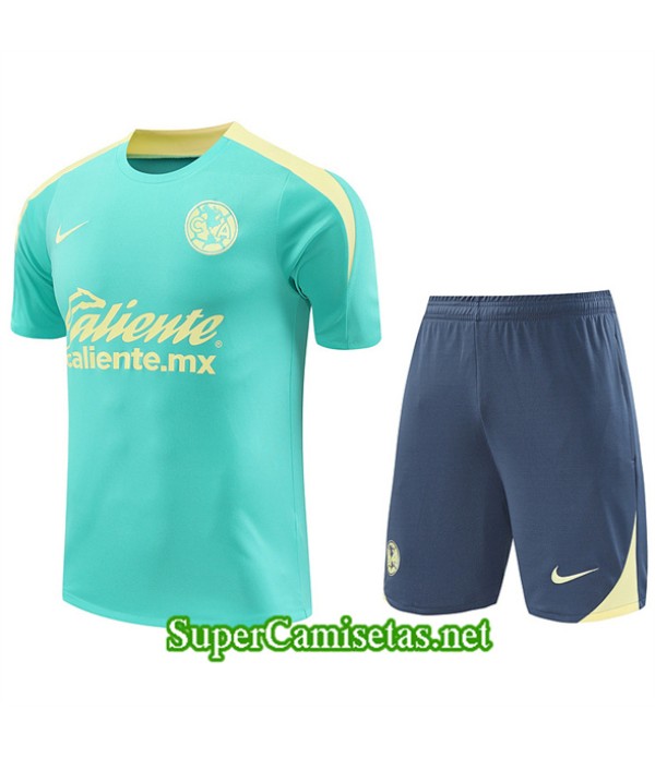 Tailandia Camiseta Kit De Entrenamiento Cf América Azul Cielo 2024 2025