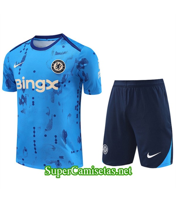 Tailandia Camiseta Kit De Entrenamiento Chelsea Az...