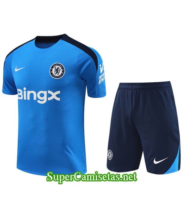 Tailandia Camiseta Kit De Entrenamiento Chelsea Az...