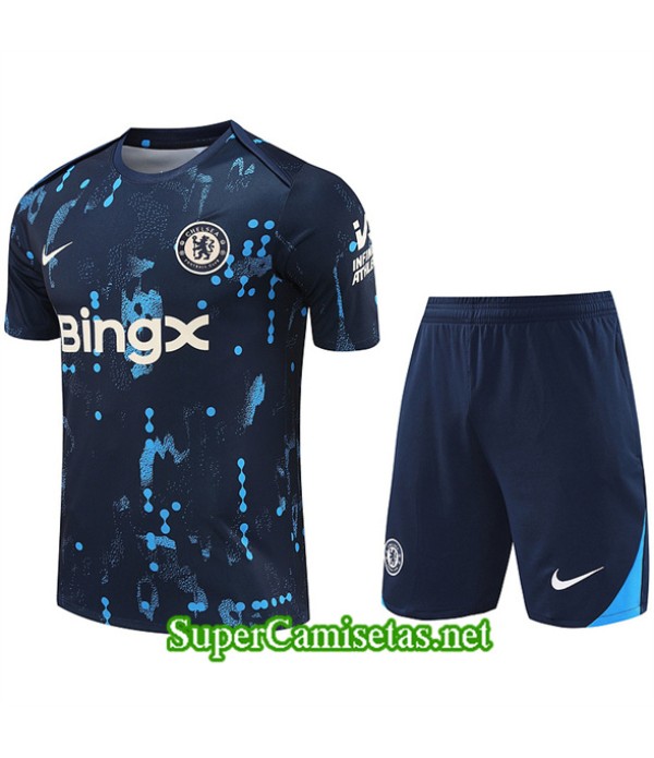 Tailandia Camiseta Kit De Entrenamiento Chelsea Az...