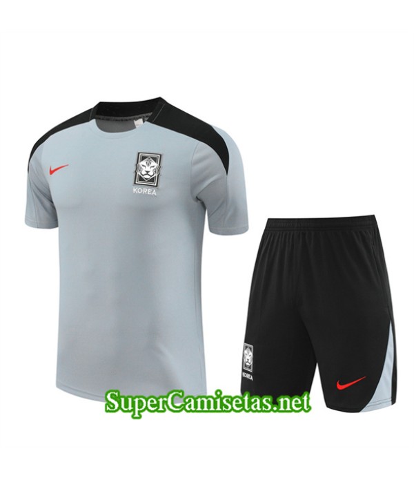 Tailandia Camiseta Kit De Entrenamiento Corea Gris 2024 2025