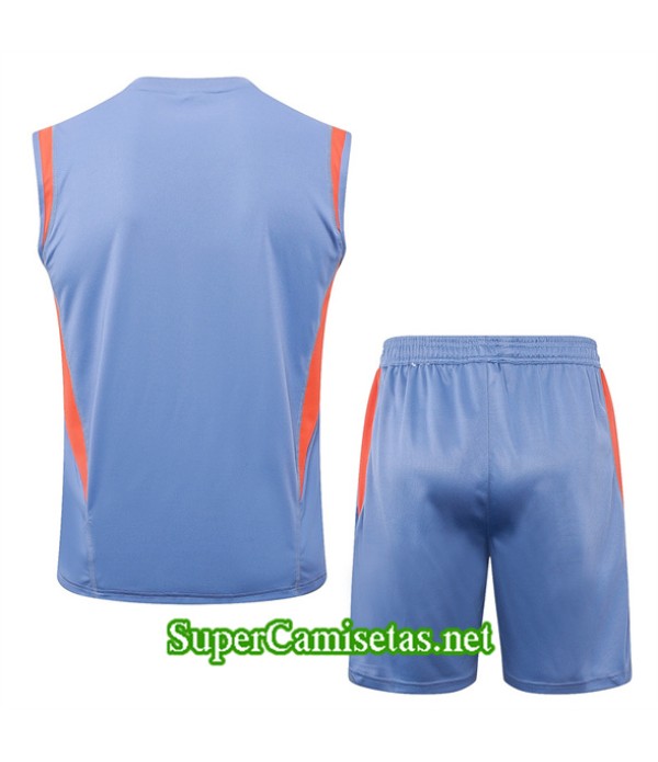 Tailandia Camiseta Kit De Entrenamiento Cruzeiro Sin Mangas Gris 2024 2025