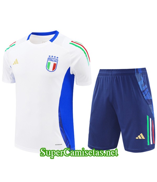 Tailandia Camiseta Kit De Entrenamiento Italia Blanco 2024 2025