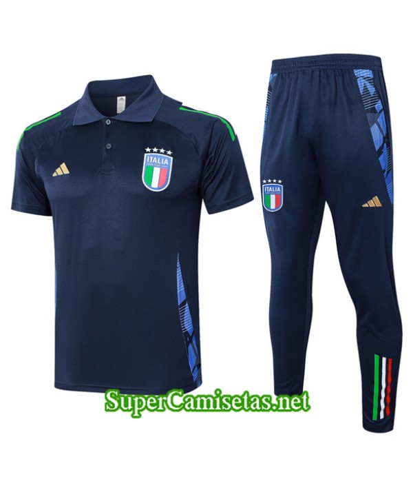 Tailandia Camiseta Kit De Entrenamiento Italia Pol...