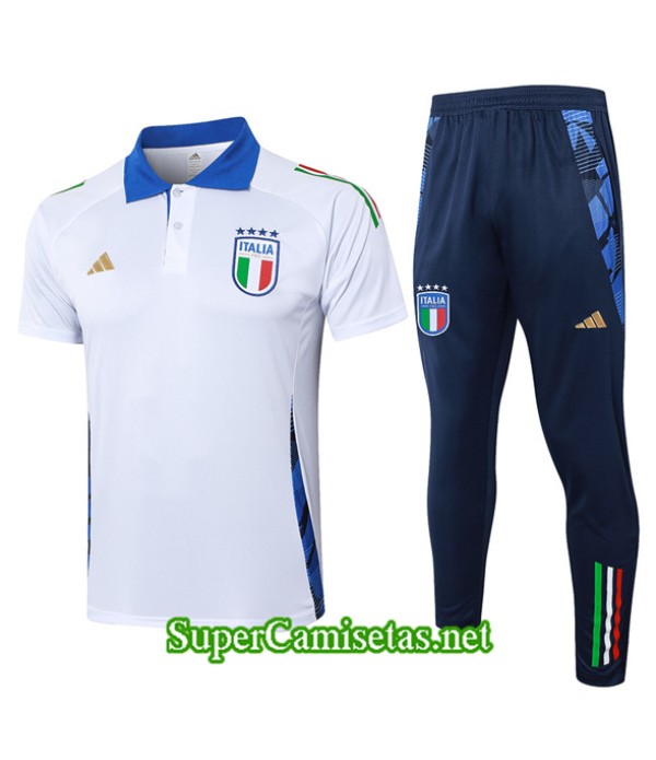 Tailandia Camiseta Kit De Entrenamiento Italia Pol...