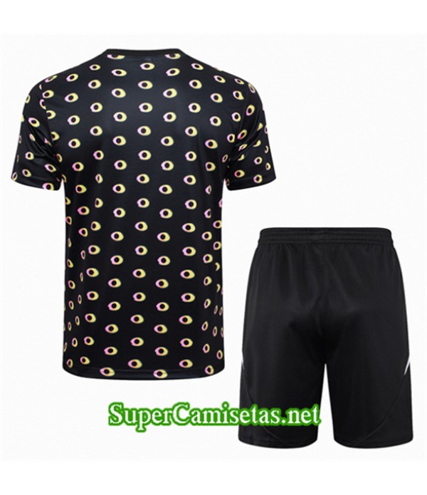 Tailandia Camiseta Kit De Entrenamiento Juventus Negro 2024 2025