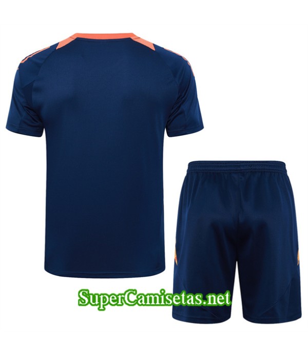 Tailandia Camiseta Kit De Entrenamiento Manchester United Azul Marino 2024 2025