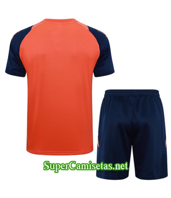 Tailandia Camiseta Kit De Entrenamiento Manchester United Naranja 2024 2025