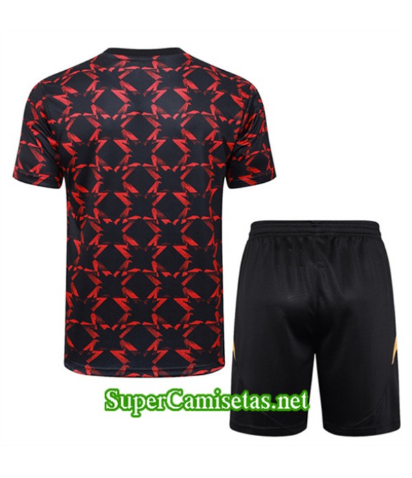 Tailandia Camiseta Kit De Entrenamiento Manchester United Negro 2024 2025