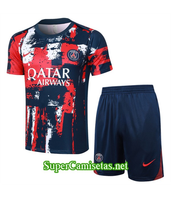 Tailandia Camiseta Kit De Entrenamiento Paris Psg Azul 2024 2025