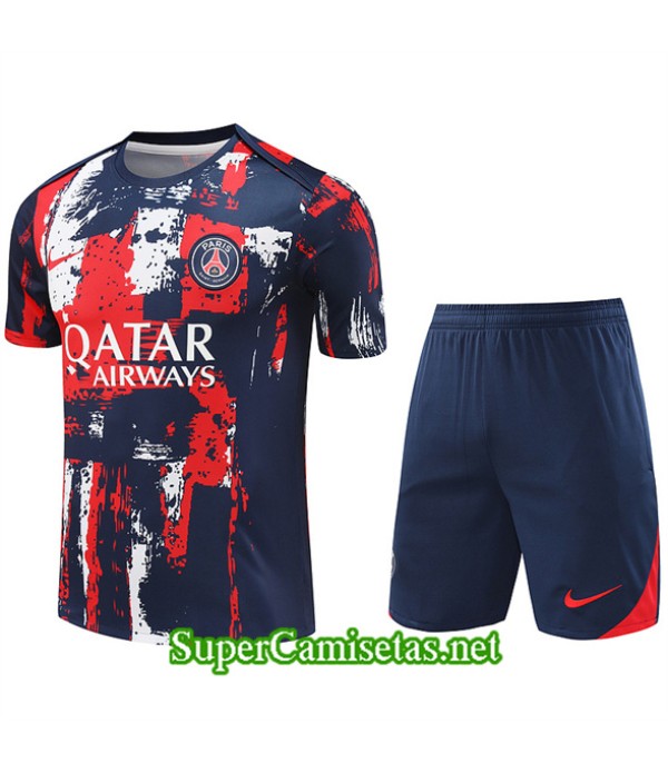 Tailandia Camiseta Kit De Entrenamiento Paris Psg Azul 2024 2025