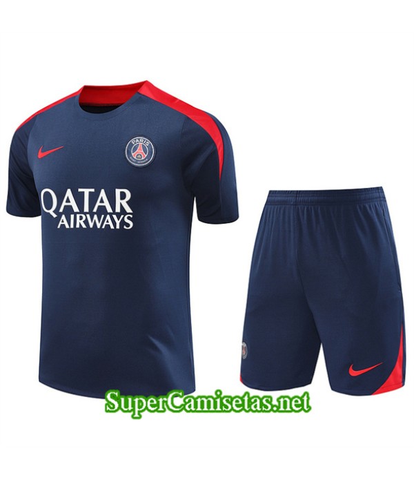 Tailandia Camiseta Kit De Entrenamiento Paris Psg Azul Marino 2024 2025