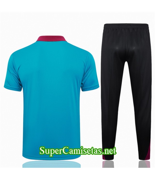 Tailandia Camiseta Kit De Entrenamiento Paris Psg Polo Azul 2024 2025