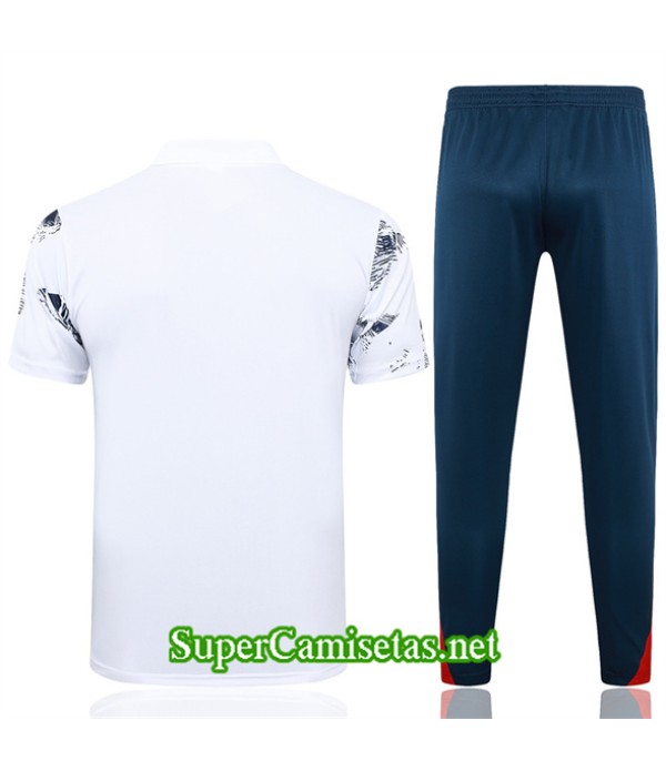 Tailandia Camiseta Kit De Entrenamiento Paris Psg Polo Blanco 2024 2025