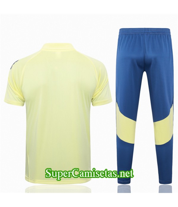 Tailandia Camiseta Kit De Entrenamiento Paris Psg Polo Amarillo Claro 2024 2025