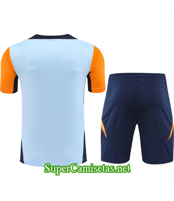 Tailandia Camiseta Kit De Entrenamiento Real Madrid Azul 2024 2025