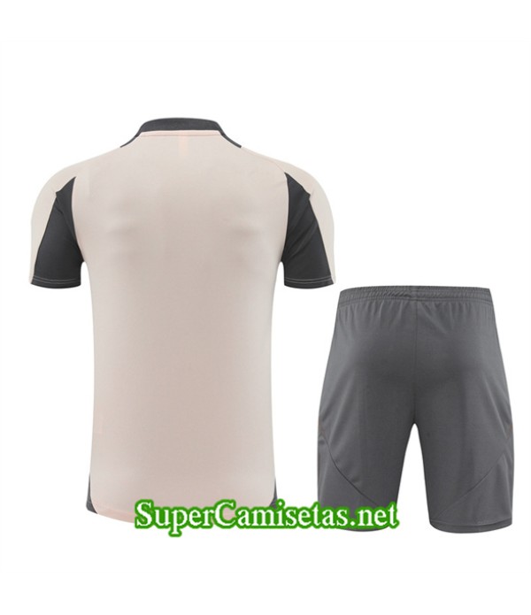 Tailandia Camiseta Kit De Entrenamiento Real Madrid Niño Albaricoque 2024 2025