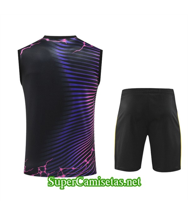 Tailandia Camiseta Kit De Entrenamiento Real Madrid Sin Mangas Rosa 2024 2025