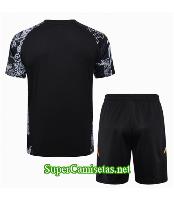 Tailandia Camiseta Kit De Entrenamiento Real Madrid Negro 2024 2025