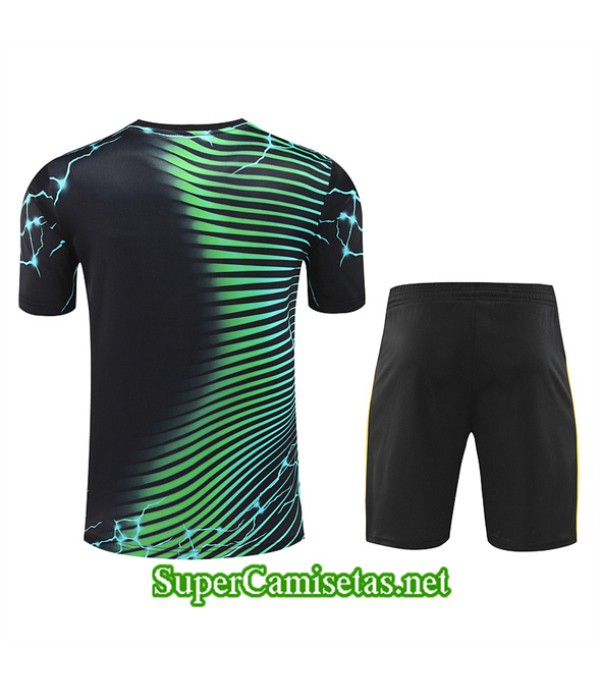 Tailandia Camiseta Kit De Entrenamiento Real Madrid Negro 2024 2025