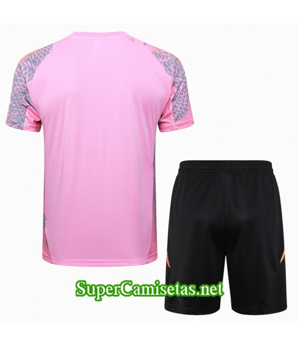 Tailandia Camiseta Kit De Entrenamiento Real Madrid Rosa 2024 2025