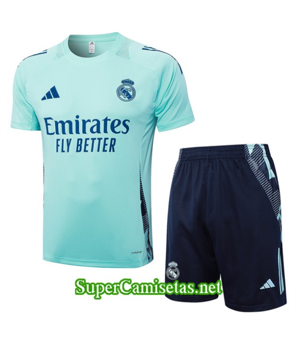 Tailandia Camiseta Kit De Entrenamiento Real Madrid Verde Claro 2024 2025