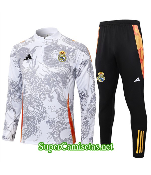 Tailandia Chándal Real Madrid Blanco 2024 2025