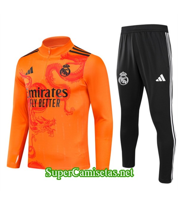 Tailandia Chándal Real Madrid édition Spéciale Naranja 2024 2025