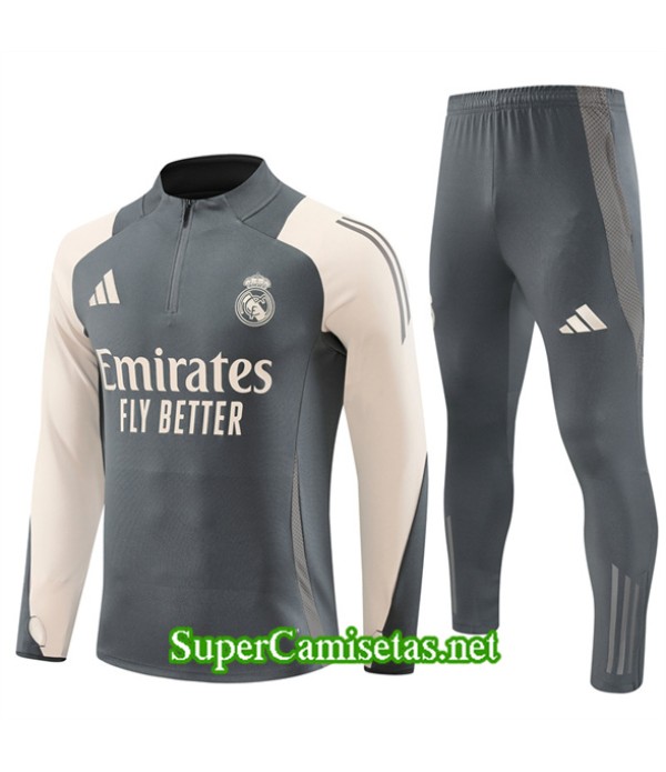 Tailandia Chándal Real Madrid Gris Oscuro 2024 20...