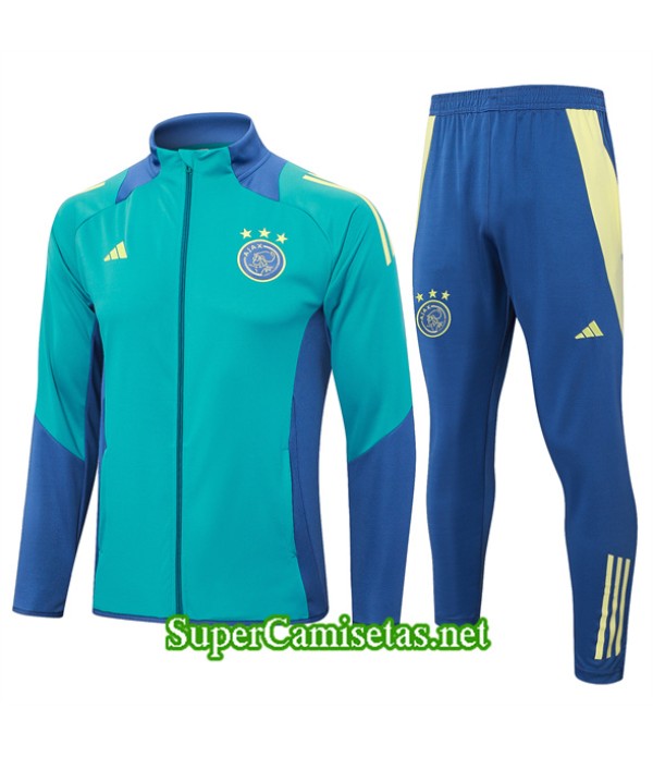 Tailandia Chaqueta Chándal Ajax Niño Verde 2024 2025
