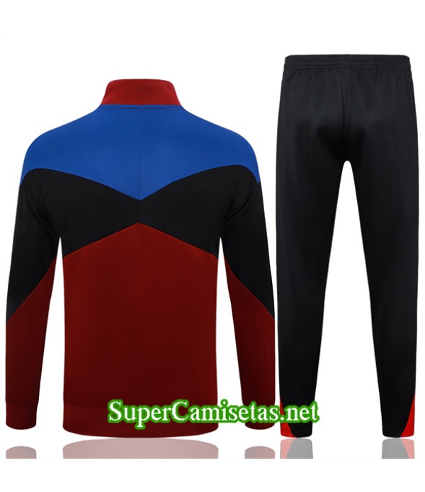 Tailandia Chaqueta Chándal Barcelona Niño Rojo Granate 2024 2025