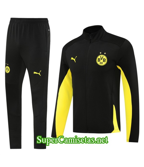 Tailandia Chaqueta Chándal Dortmund Negro 2024 20...