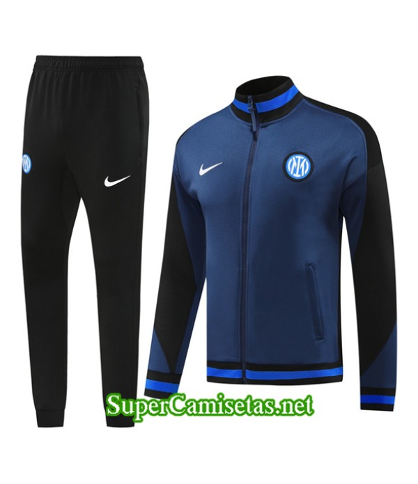 Tailandia Chaqueta Chándal Inter Milan Azul Marino 2024 2025