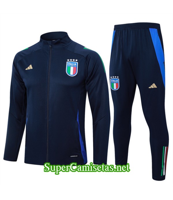 Tailandia Chaqueta Chándal Italia Azul Marino 2024 2025