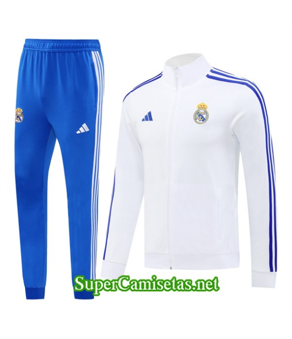 Tailandia Chaqueta Chándal Real Madrid Blanco 2024 2025