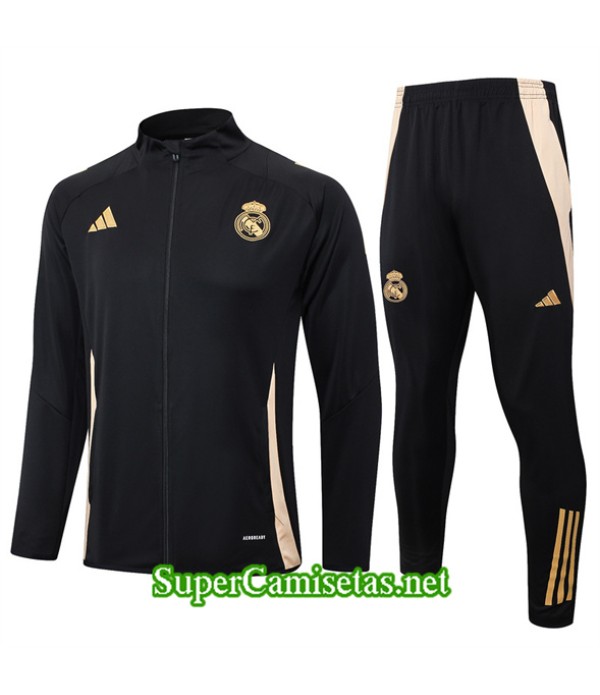 Tailandia Chaqueta Chándal Real Madrid Negro 2024...