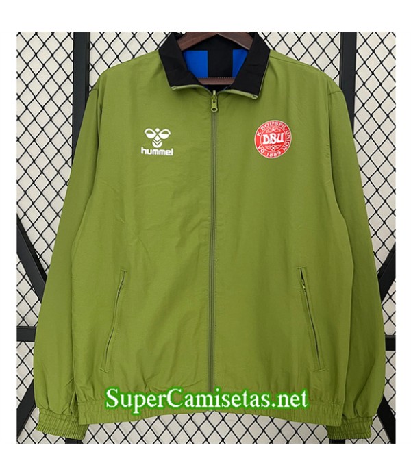 Tailandia Chaqueta Cortavientos Reversible Dinamarca Verde 2024 2025