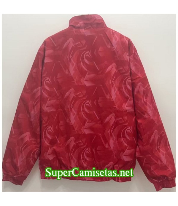 Tailandia Chaqueta Cortavientos Reversible Real Madrid Rojo 2024 2025