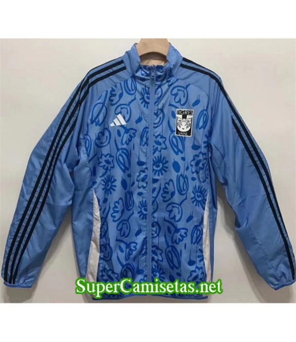 Tailandia Chaqueta Cortavientos Reversible Tigres Azul 2024 2025