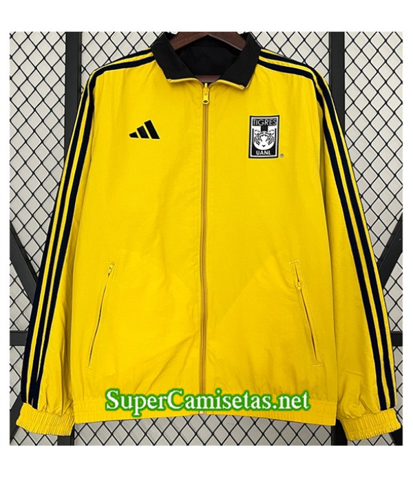 Tailandia Chaqueta Cortavientos Reversible Tigres Amarillo 2024 2025