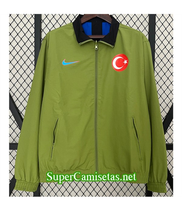 Tailandia Chaqueta Cortavientos Reversible Turquie Verde 2024 2025